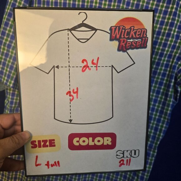 Tailorbyrd Large Tall Blue Green Plaid Short Sleeve Button Down Shirt Mens - Picture 8 of 8